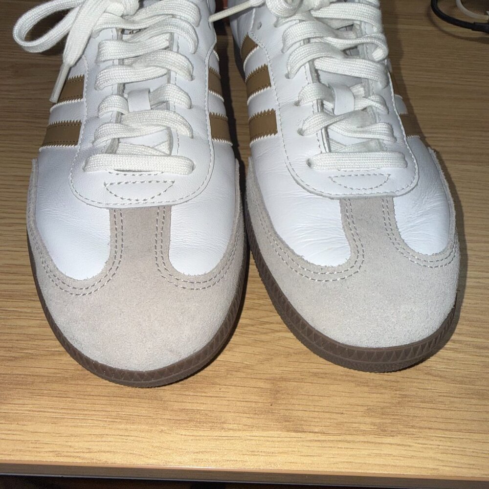 Adidas Originals Samba Og Cloud White Brown Desert - Size 9 - Picture 6 of 6